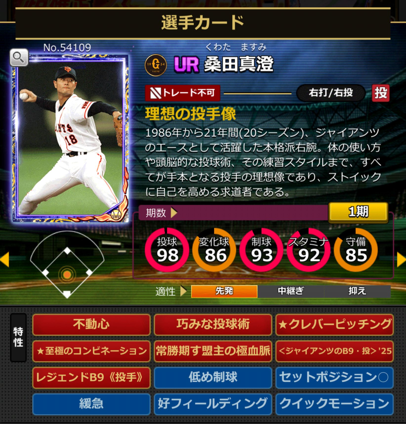 54109,桑田真澄(NPB)(読売ジャイアンツ)