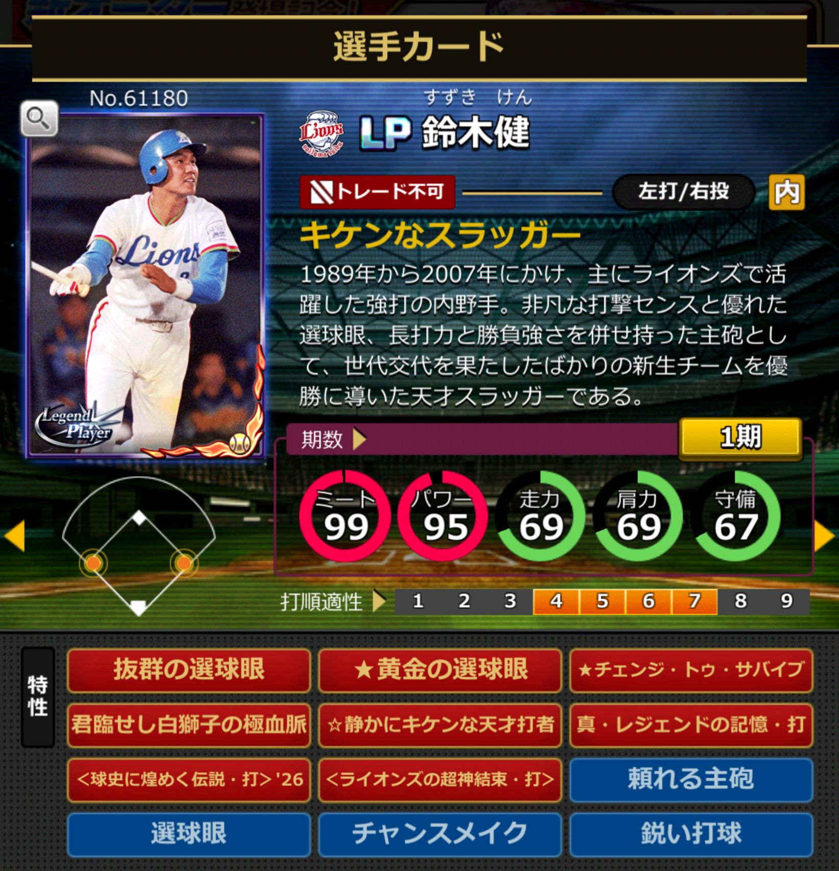 61180,鈴木健(埼玉西武ライオンズ)