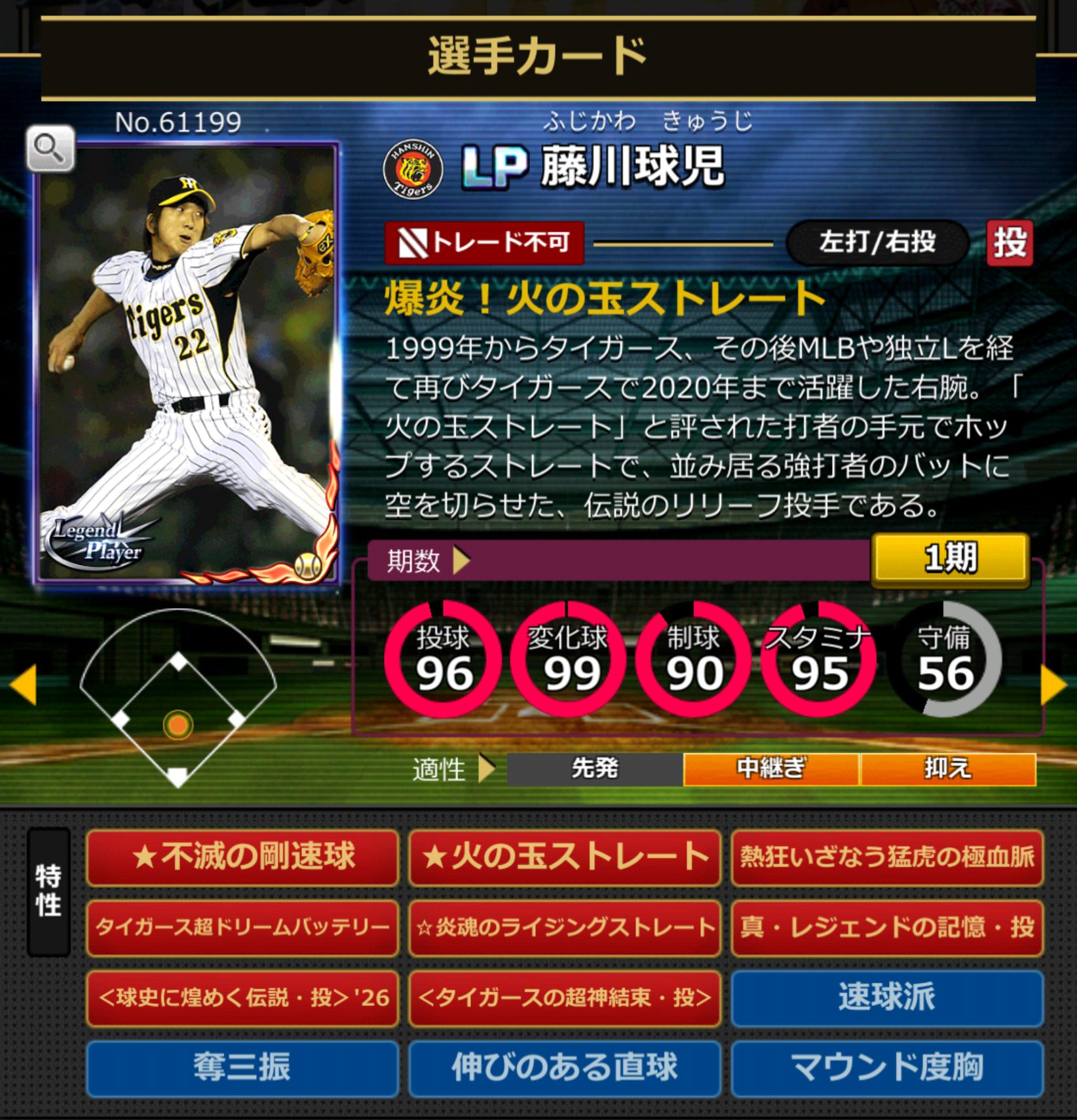 61199,藤川球児(NPB)(阪神タイガース)