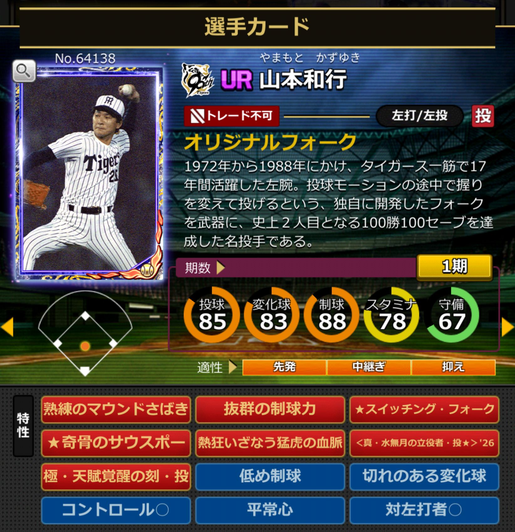ID:64138,山本和行(阪神タイガース)