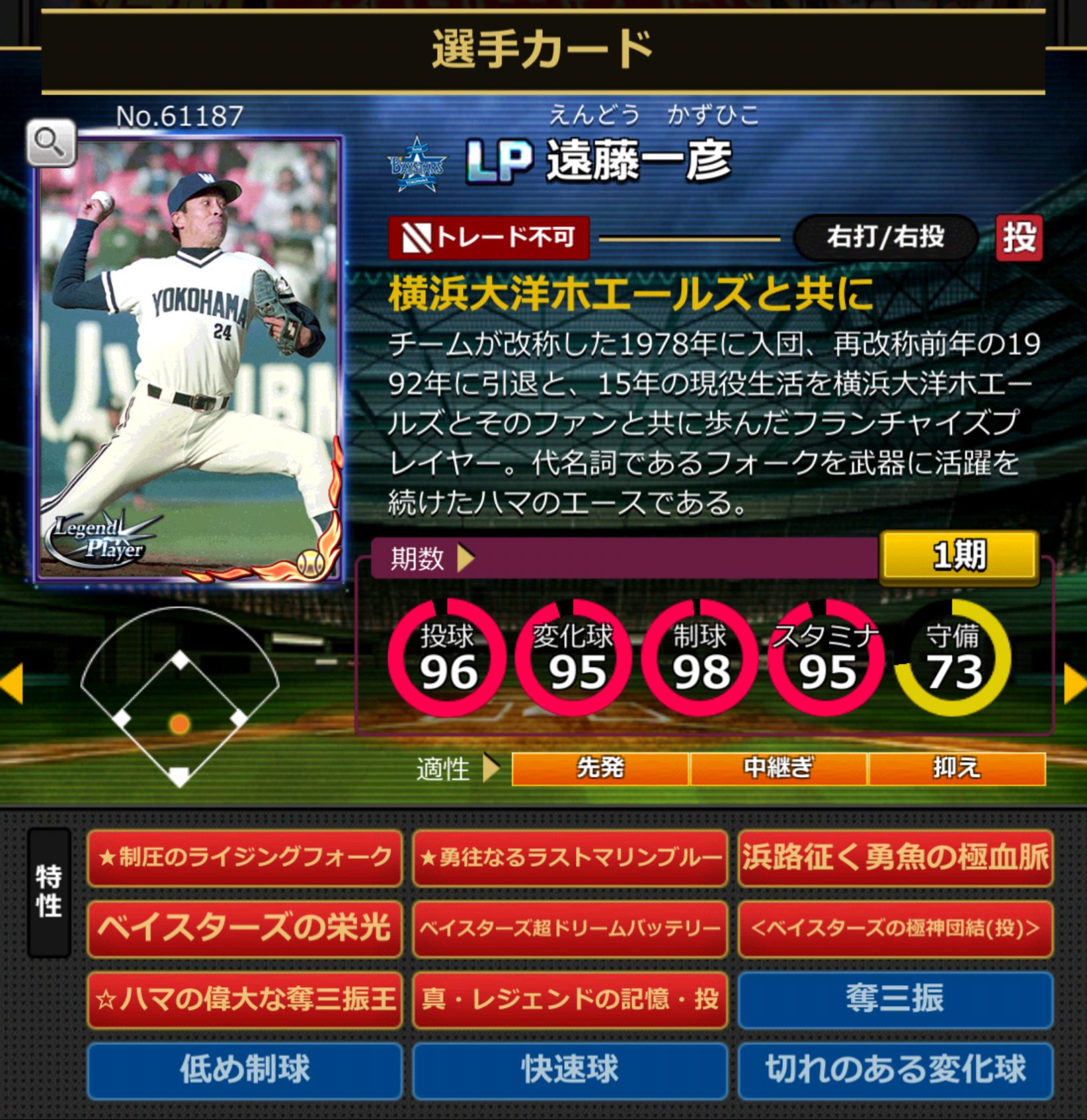 61187,遠藤一彦(DeNAベイスターズ)
