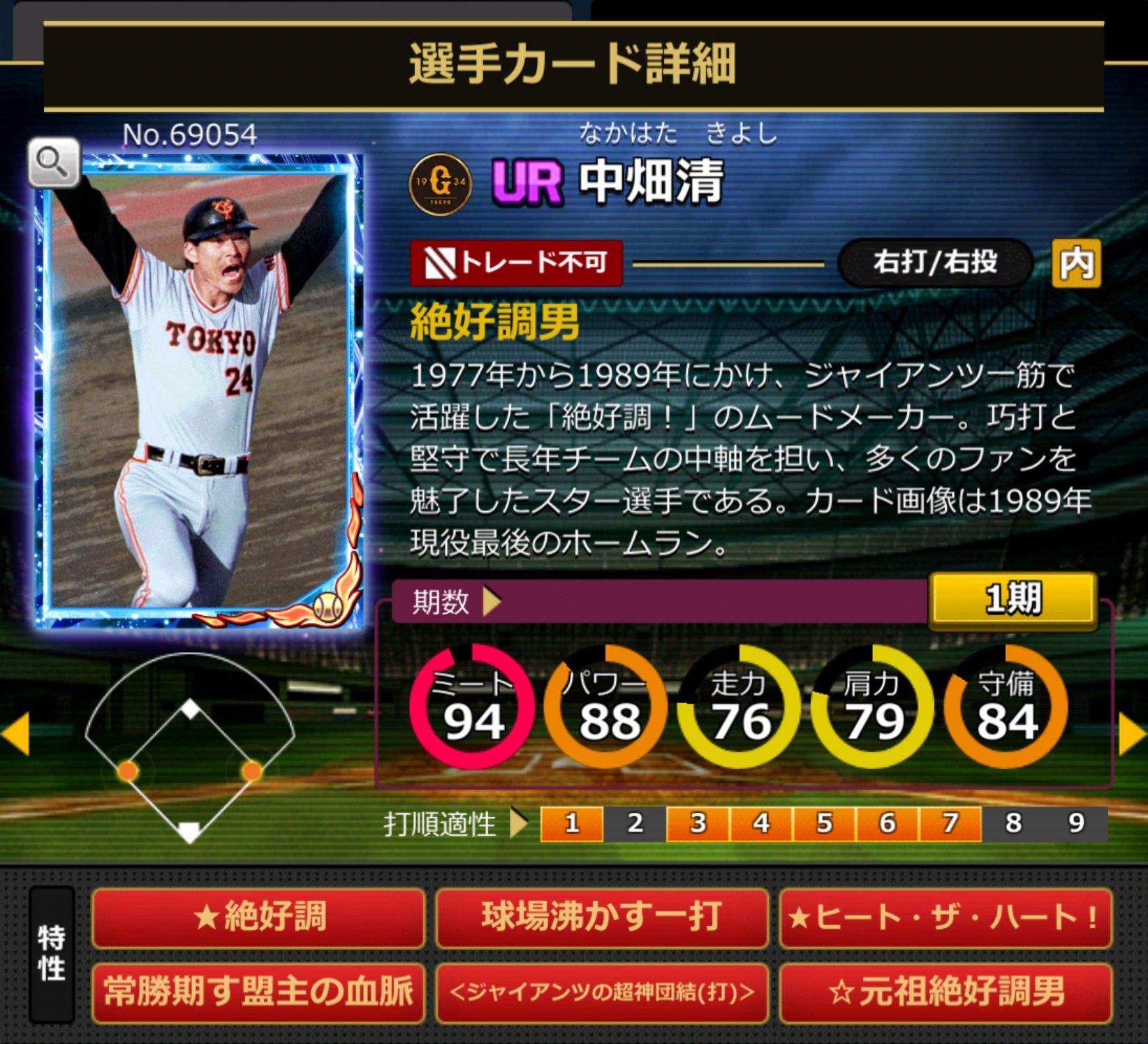 69054,中畑清(読売ジャイアンツ)