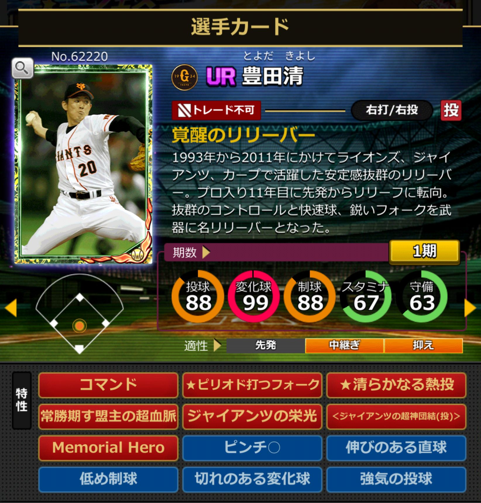 62220,豊田清(NPB)(読売ジャイアンツ)