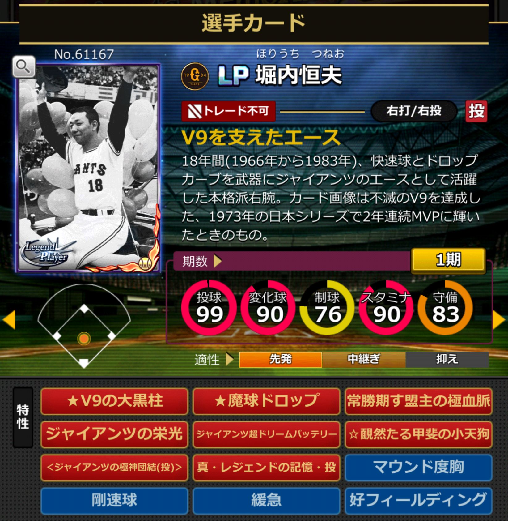 61167,堀内恒夫(読売ジャイアンツ)
