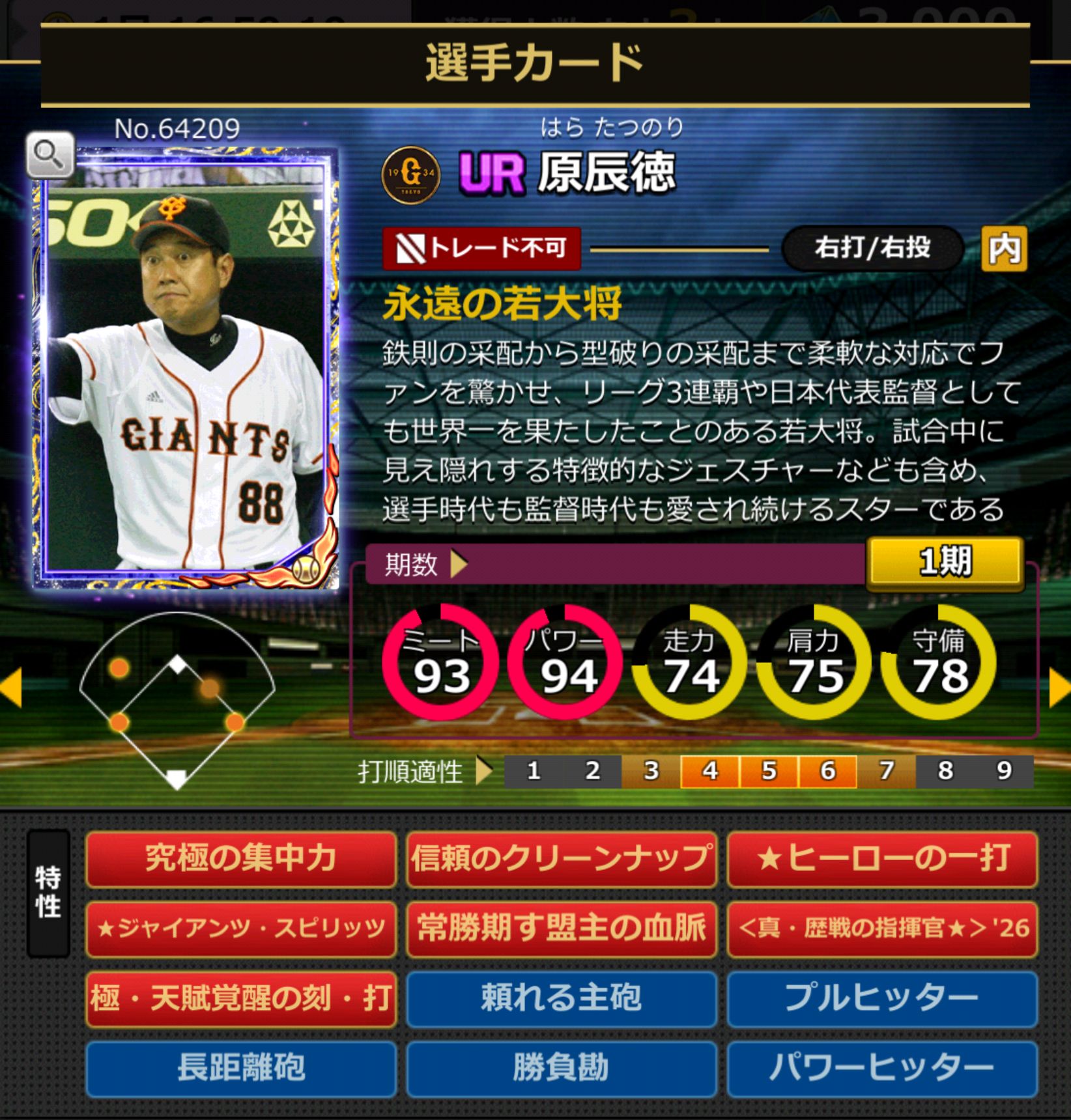 64209,原辰徳(読売ジャイアンツ)