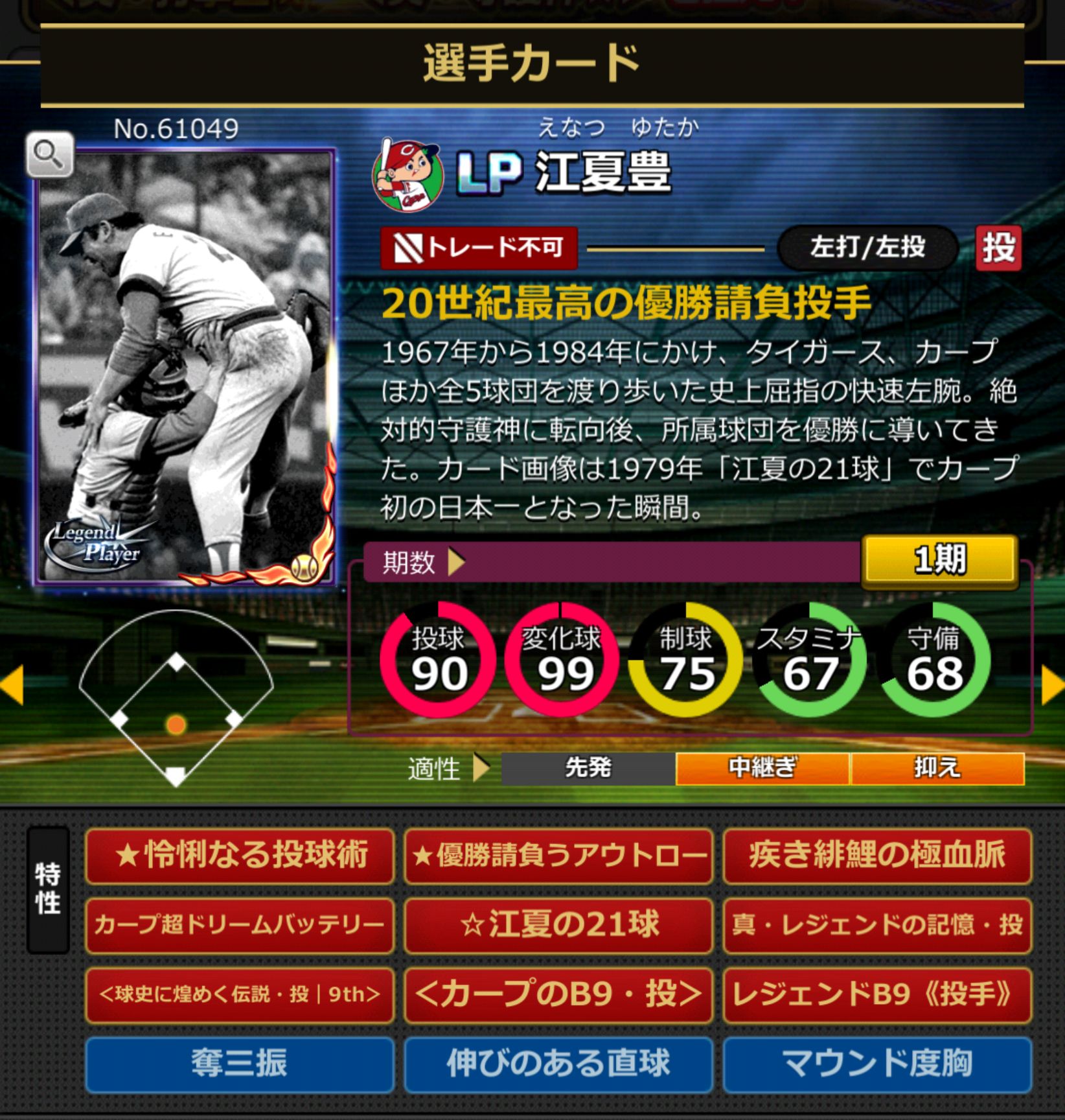 61049,江夏豊(広島カープ)