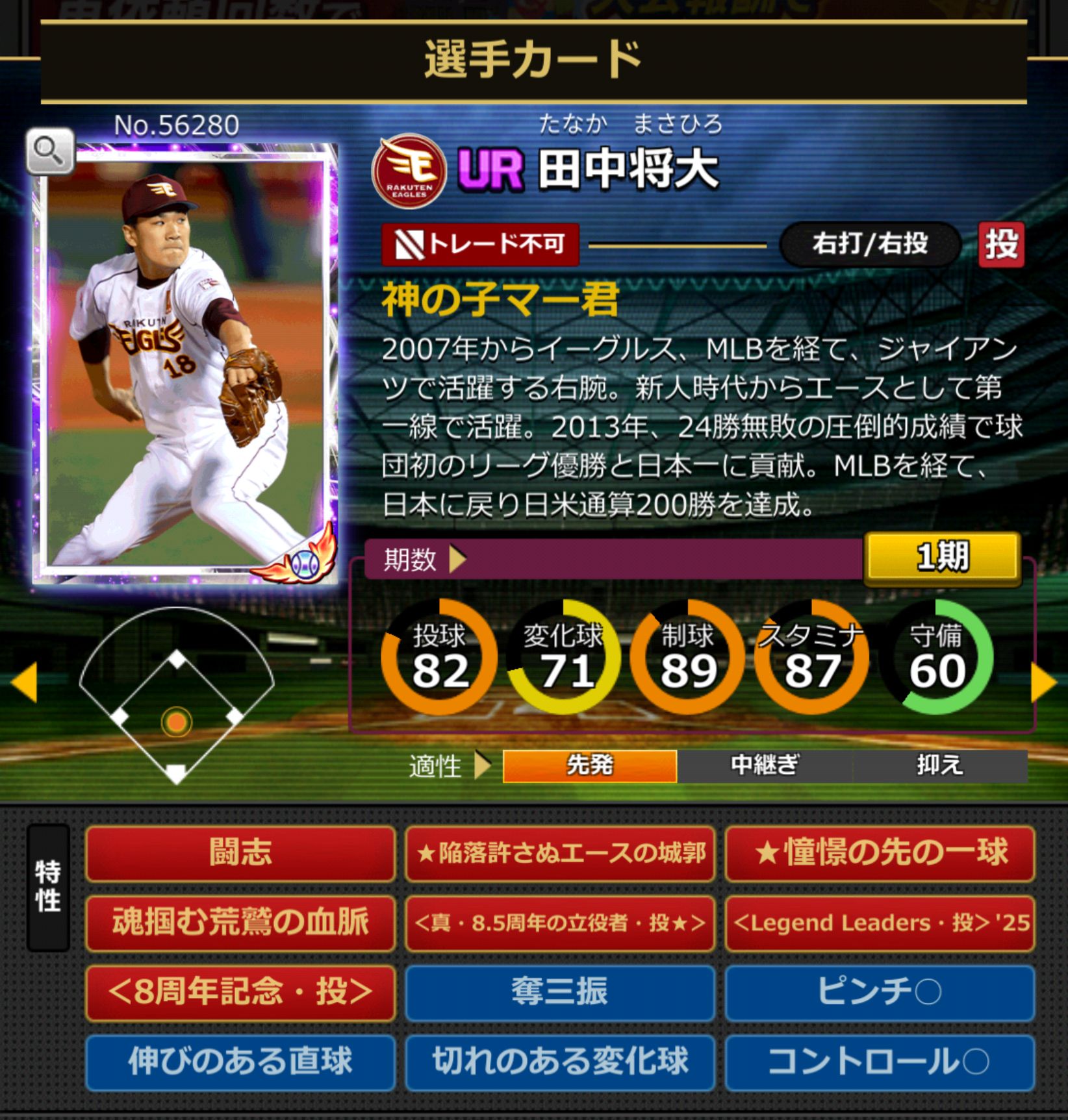 56280,田中将大(NPB)(東北楽天ゴールデンイーグルス)