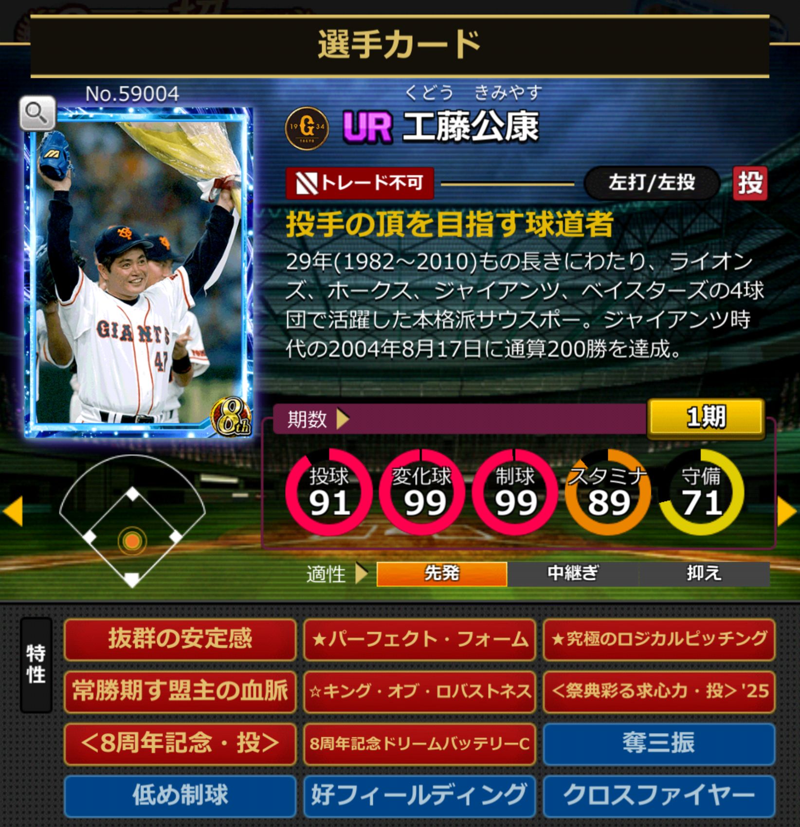 59004,工藤公康(読売ジャイアンツ)