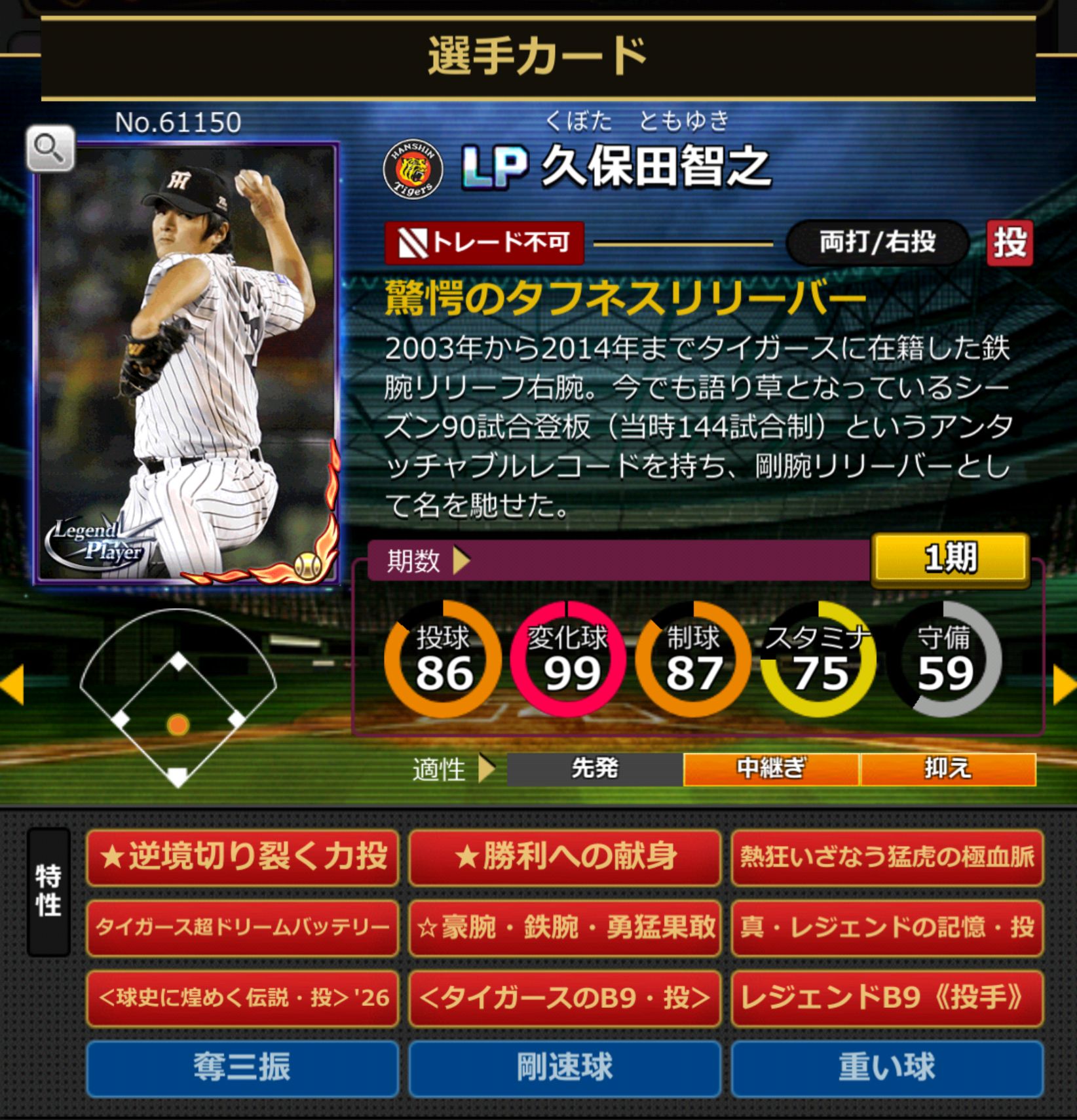 61150,久保田智之(NPB)(阪神タイガース)