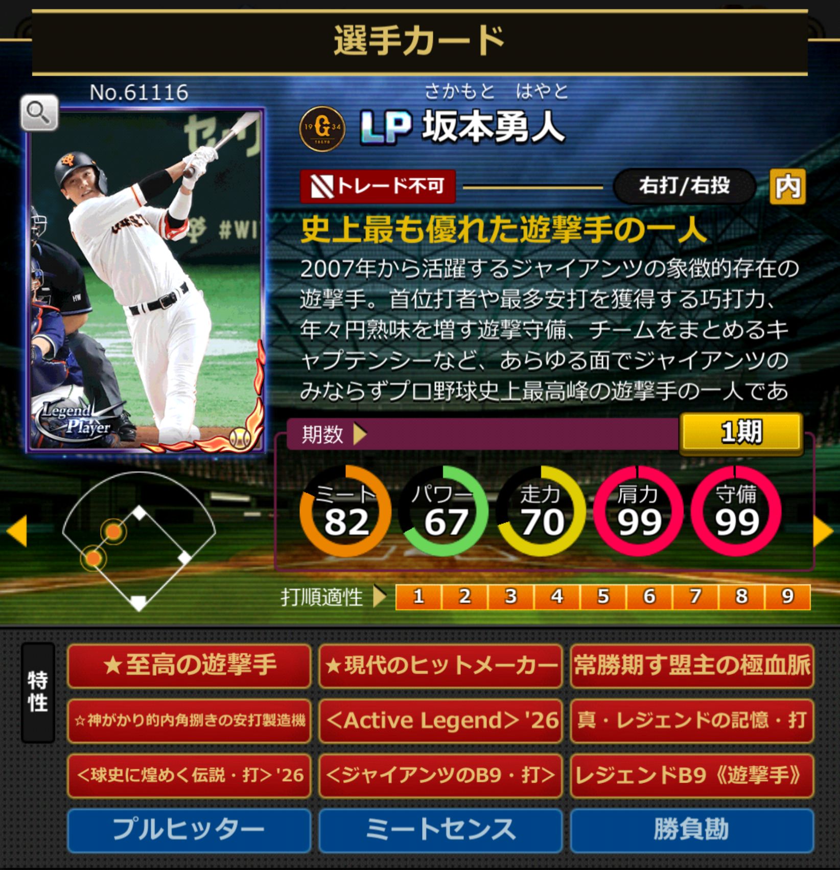 61116,坂本勇人(NPB)(読売ジャイアンツ)