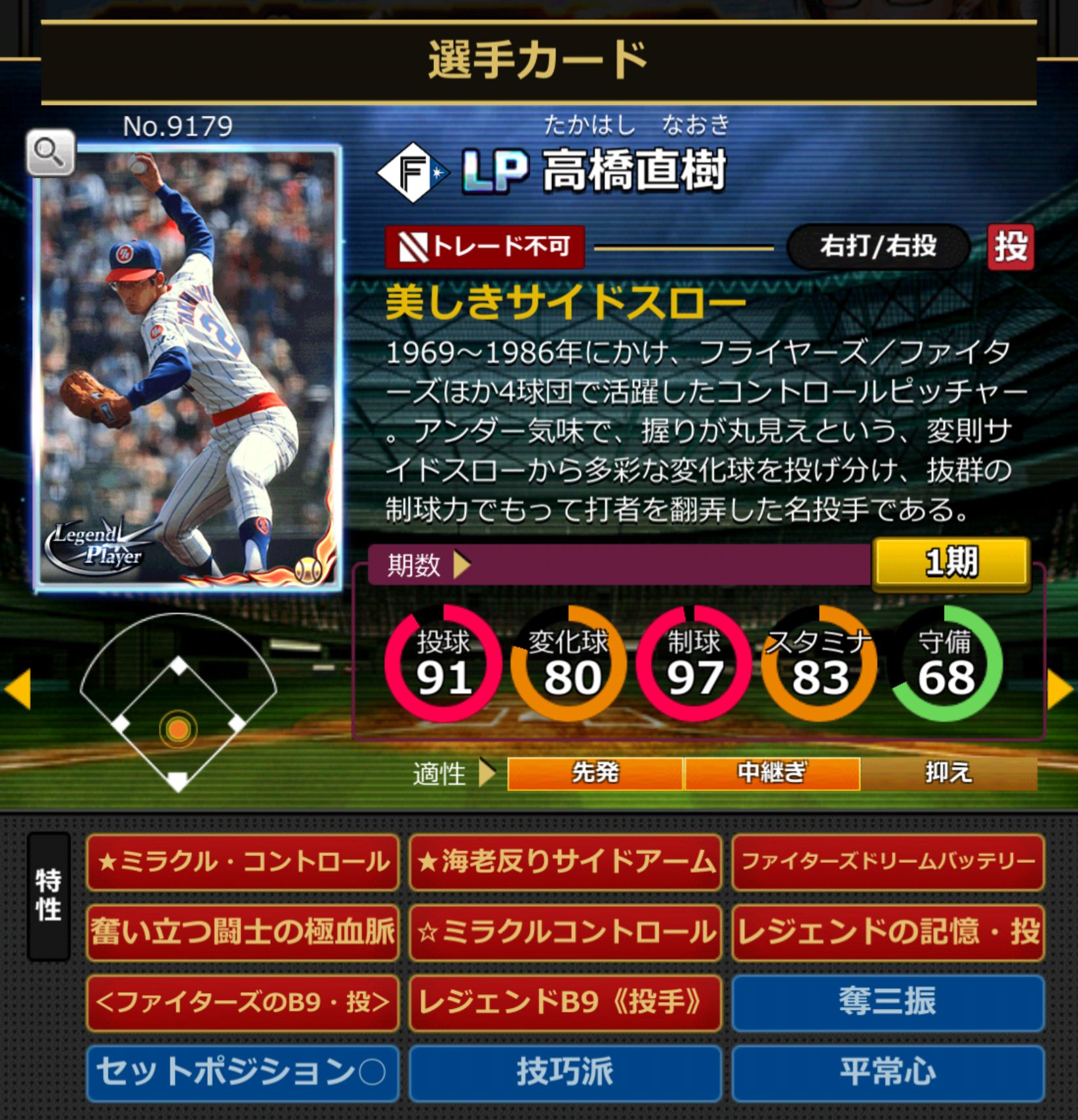 9179,高橋直樹(北海道日本ハムファイターズ)