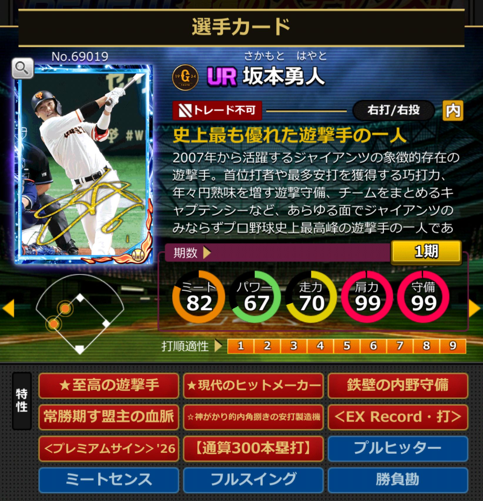 69019,坂本勇人(NPB)(読売ジャイアンツ)