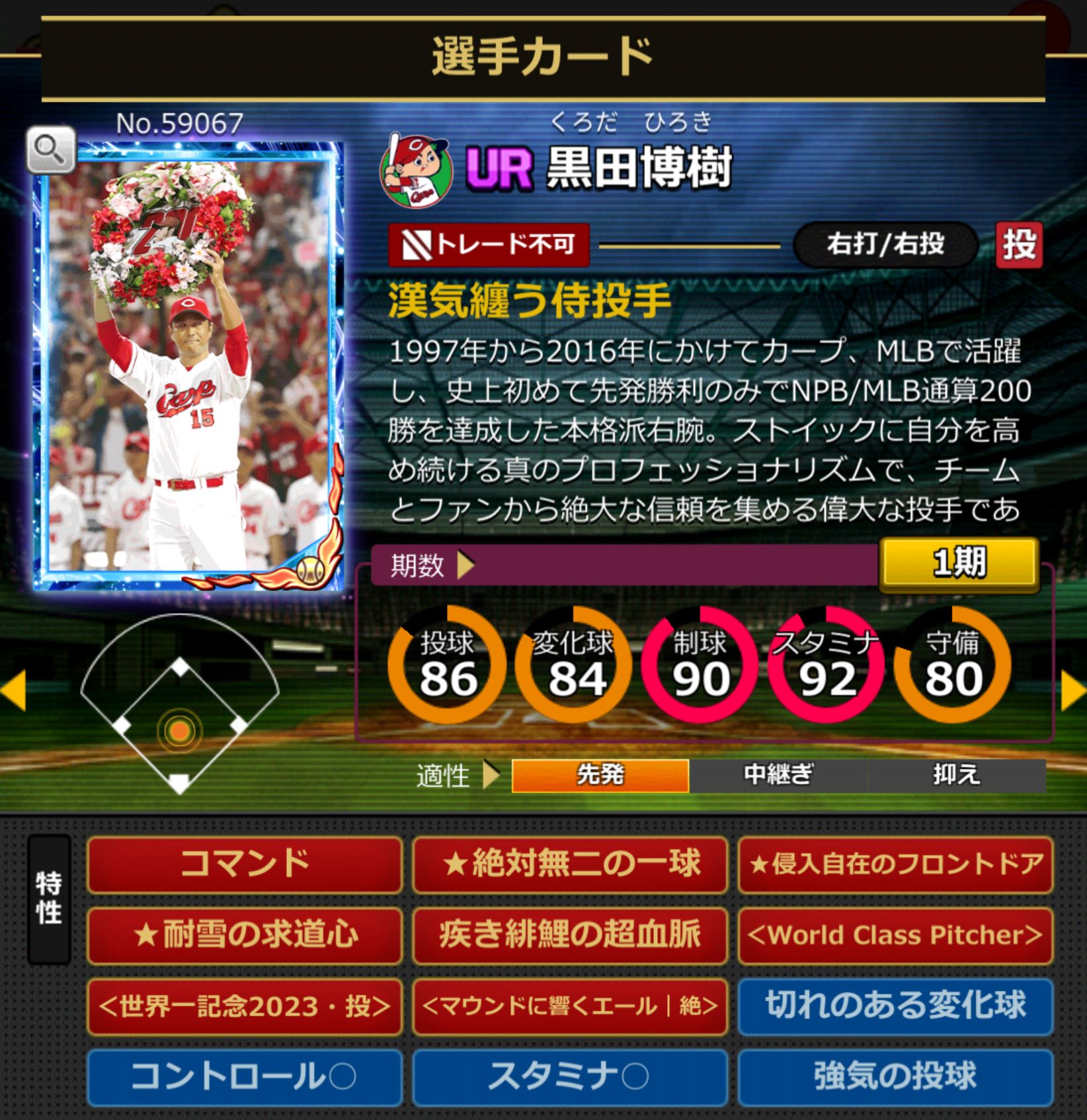 59067,黒田博樹(広島カープ)