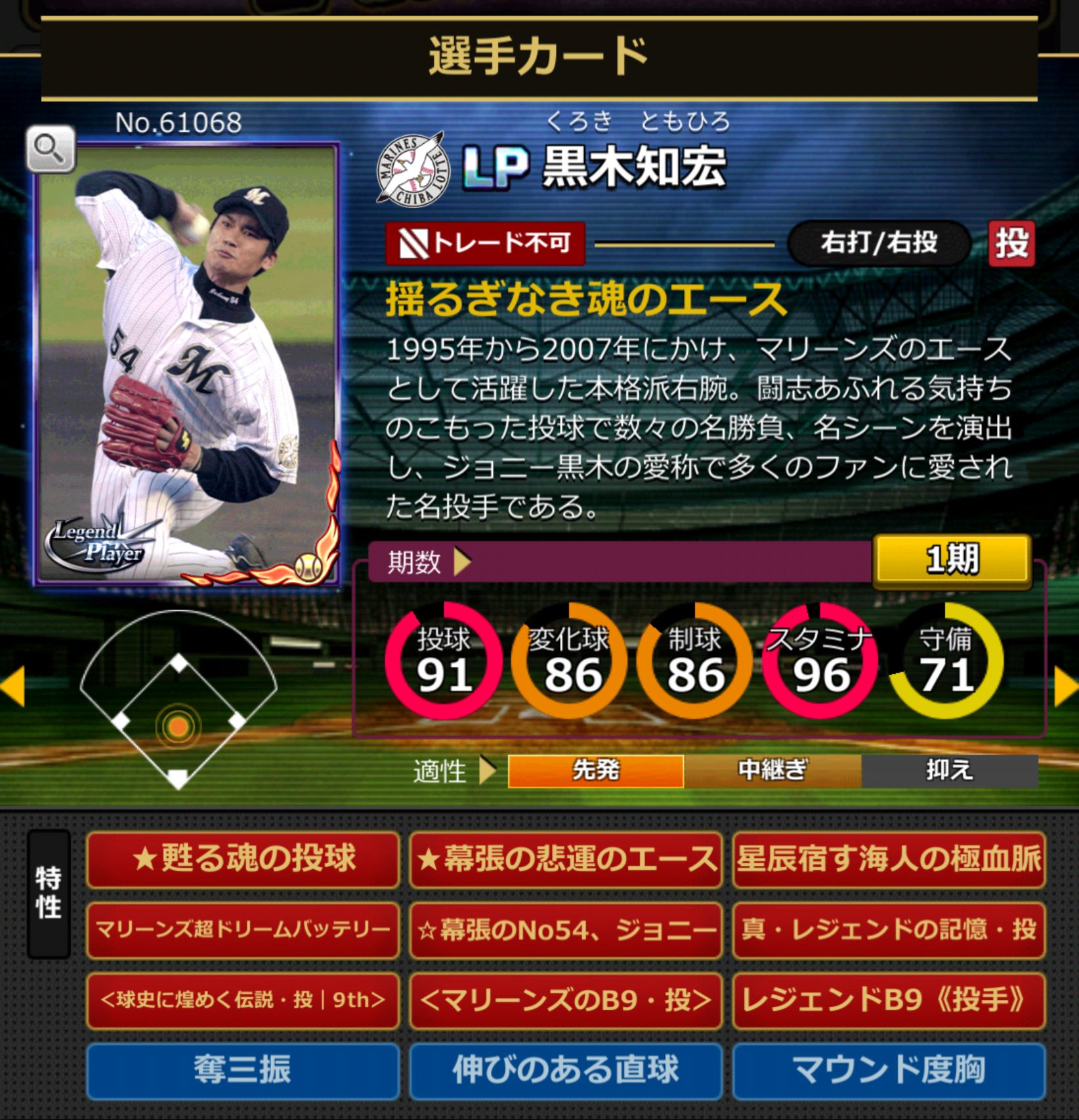 61068,黒木知宏(NPB)(千葉ロッテマリーンズ)