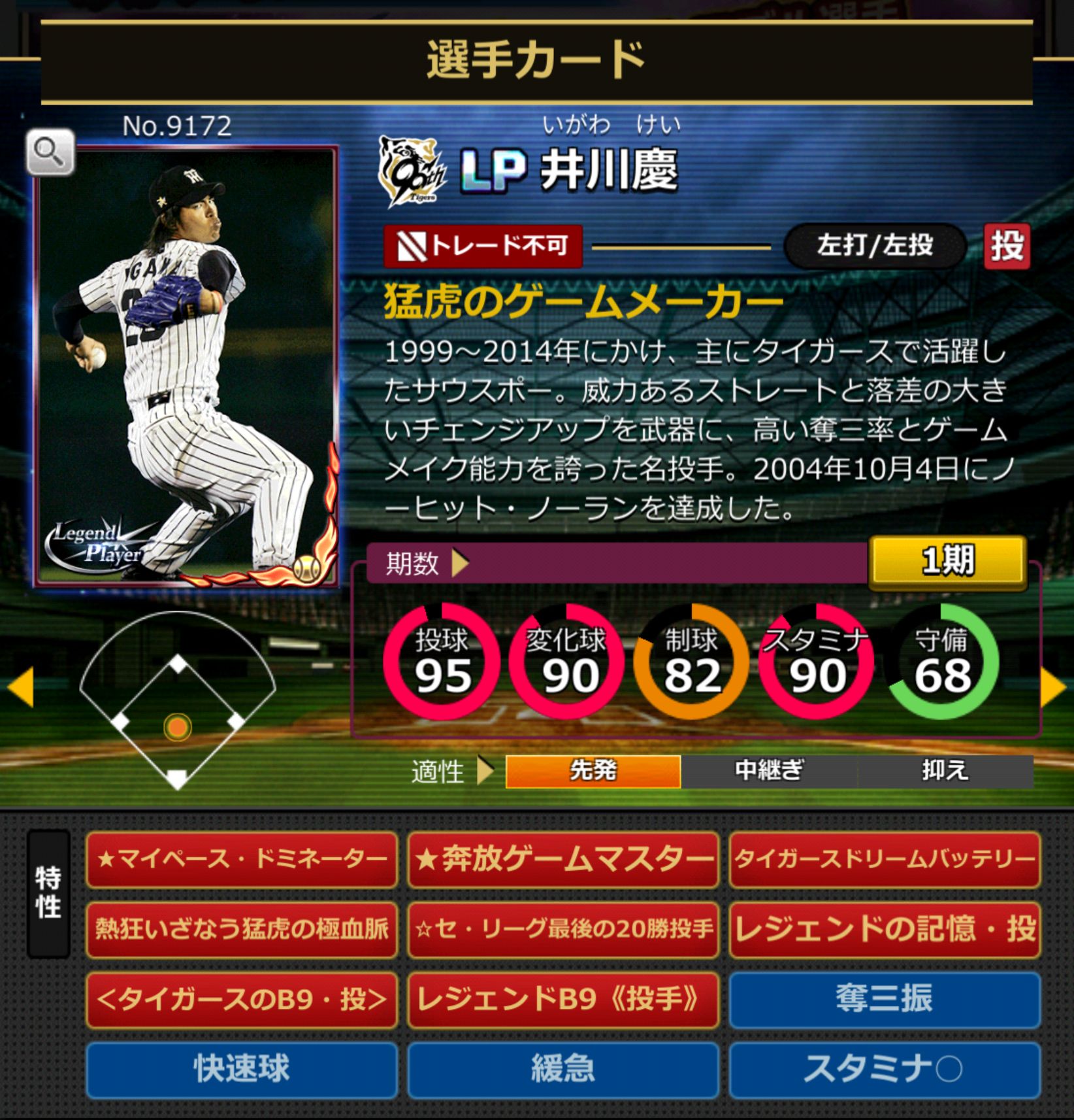 9172,井川慶(阪神タイガース)