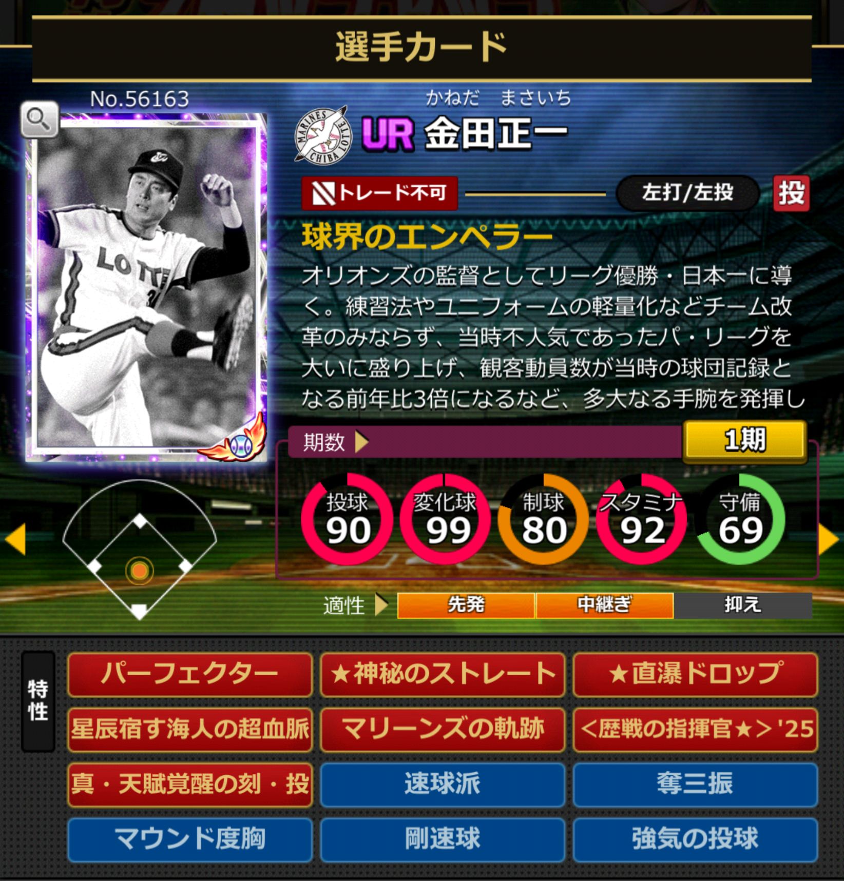 56163,金田正一(東京ヤクルトスワローズ)