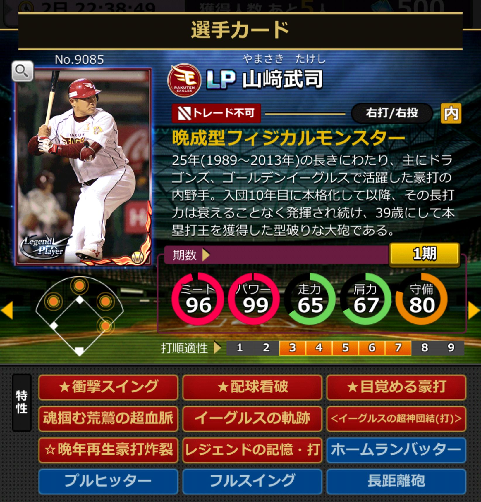 9085,山﨑武司(東北楽天ゴールデンイーグルス)