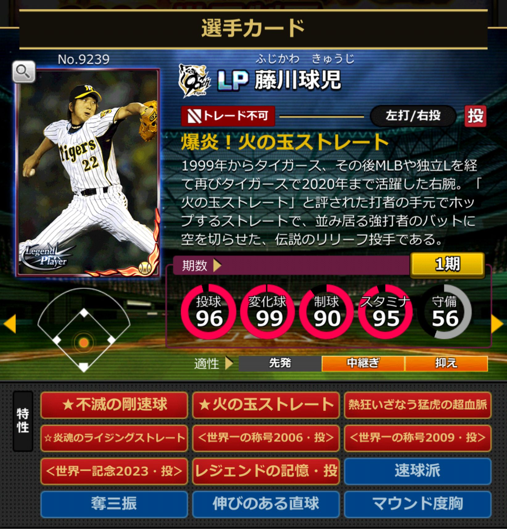 9239,藤川球児(NPB)(阪神タイガース)