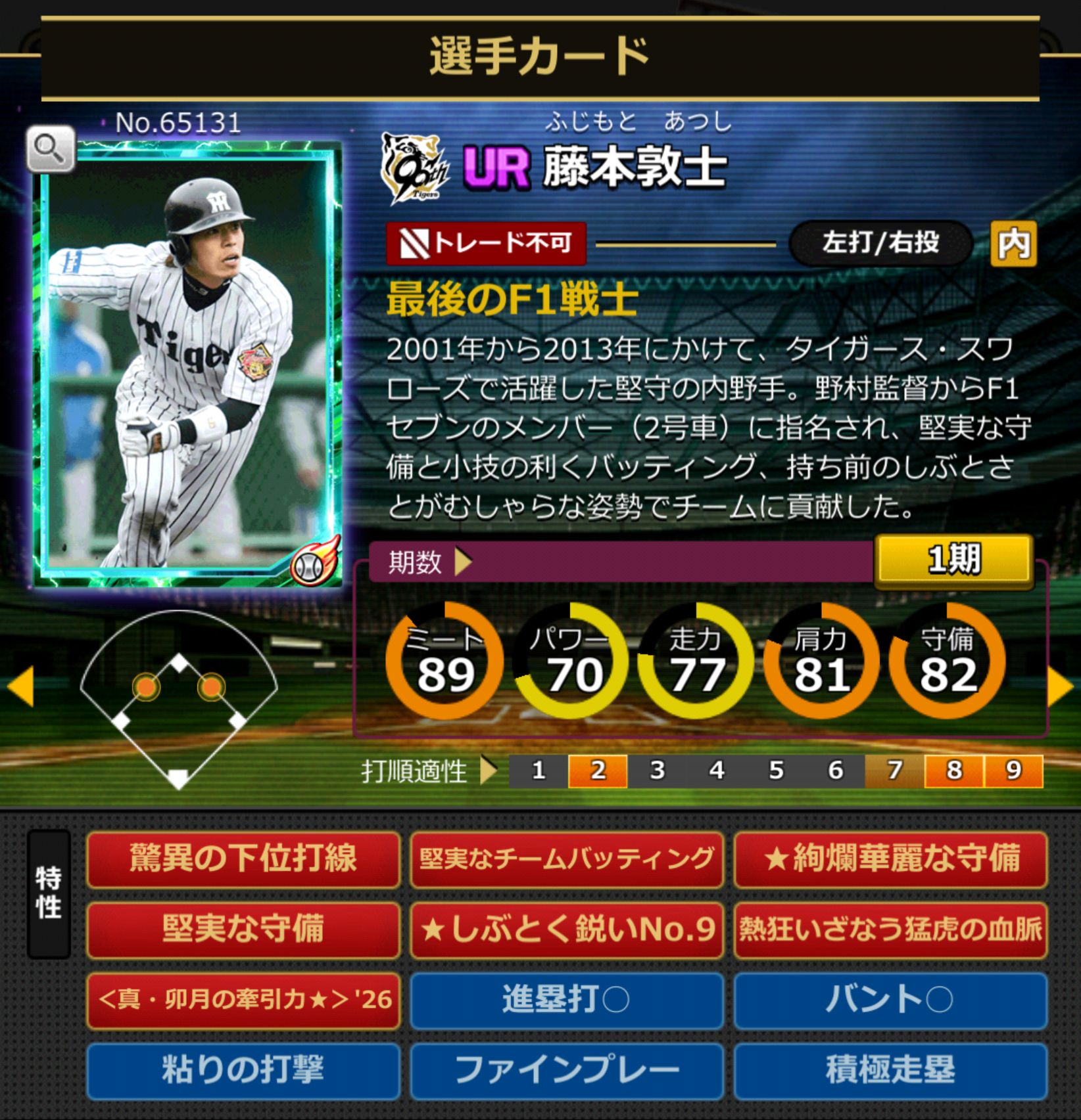 65131,藤本敦士(NPB)(阪神タイガース)