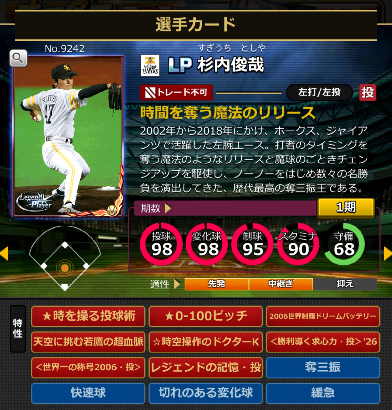 9242,杉内俊哉(NPB)(福岡ソフトバンクホークス)