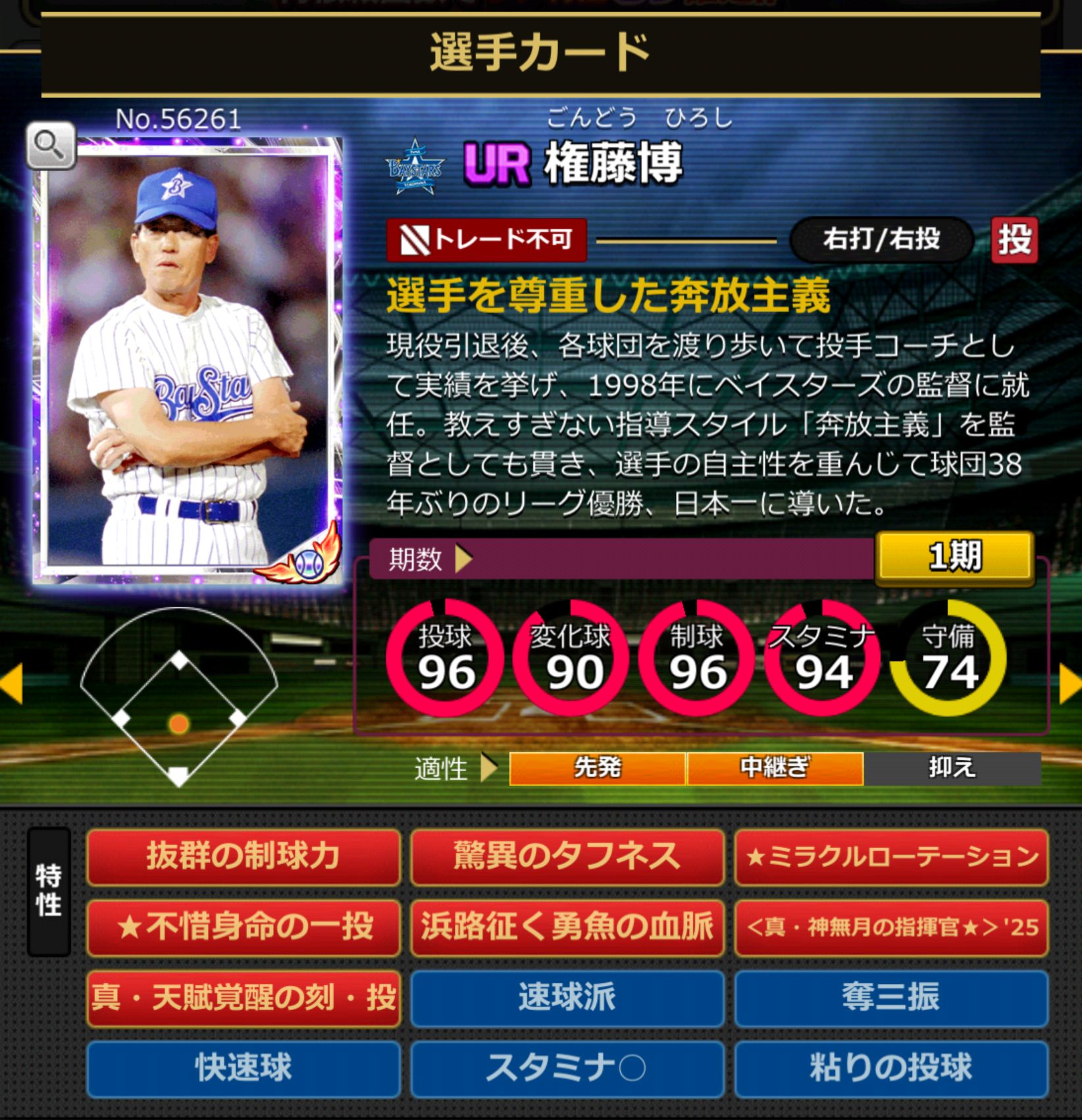 56261,権藤博(DeNAベイスターズ)