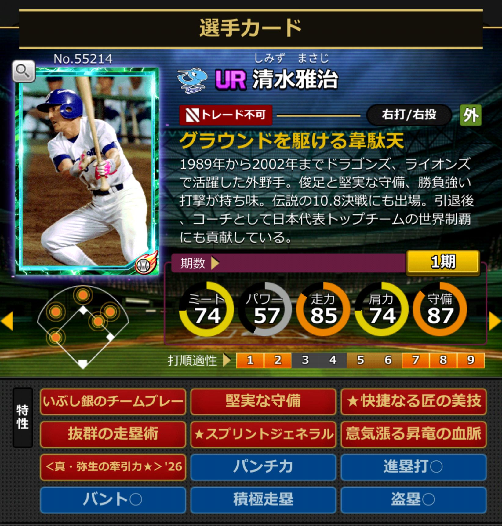 55214,清水雅治(NPB)(中日ドラゴンズ)